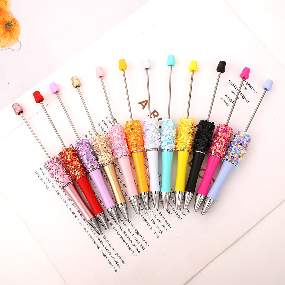Wholesale DIY Little Star Bead Pen Colorful Sparkling Sequin Ballpoint Pen